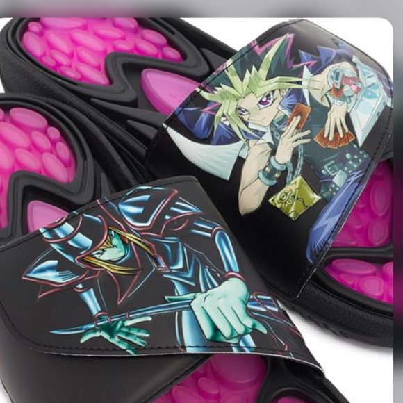 Adidas x YU-GI-OH! Reptossage Slides ‘Dark Magician’ [HQ4274] Men’s Size… - Picture 1 of 9